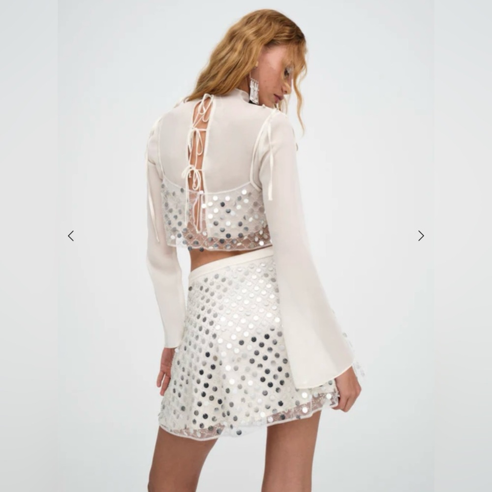For Love & Lemons - Charelle Skirt - sequin - Picture 3 of 4